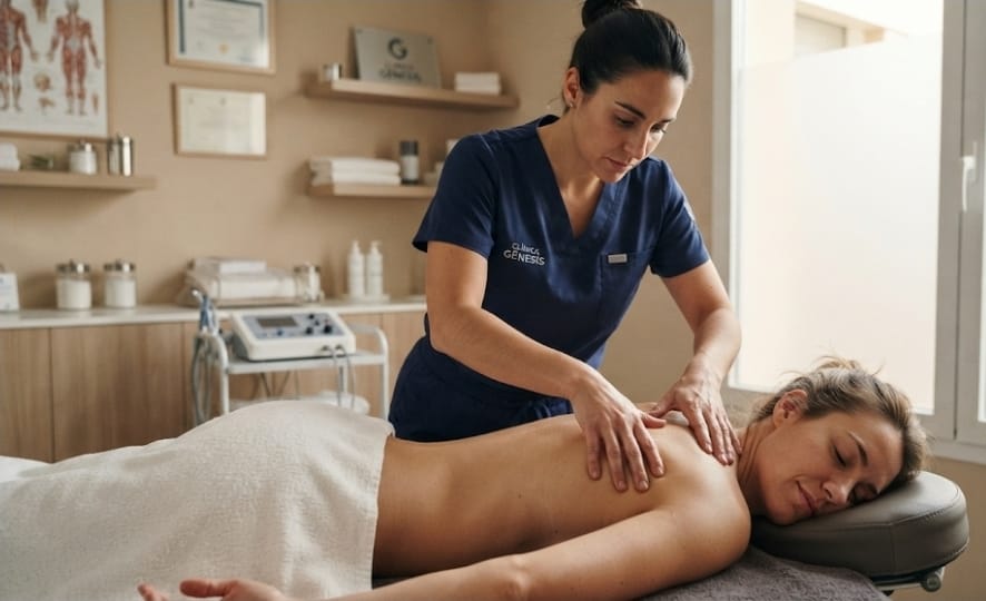 FISIOTERAPEUTA Y MASOTERAPEUTA CLÍNICA GÉNESIS